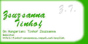 zsuzsanna tinhof business card